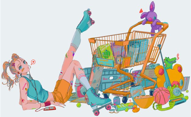 P站画师najuco作品图包合集 独特复古色彩人物原画插画