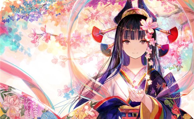 动漫二次元黑长直少女壁纸图包原画插画素材P站同人图合集