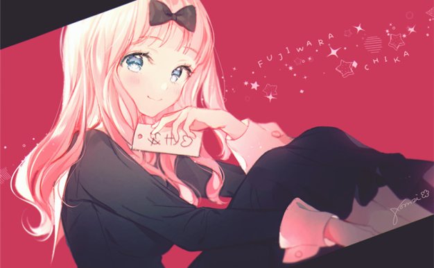 辉夜大小姐想让我告白藤原千花壁纸图包原画插画素材P站同人图合集