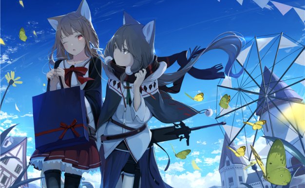 P站画师みきさい插画原画作品合集 萌系猫耳娘少女 pid22547711