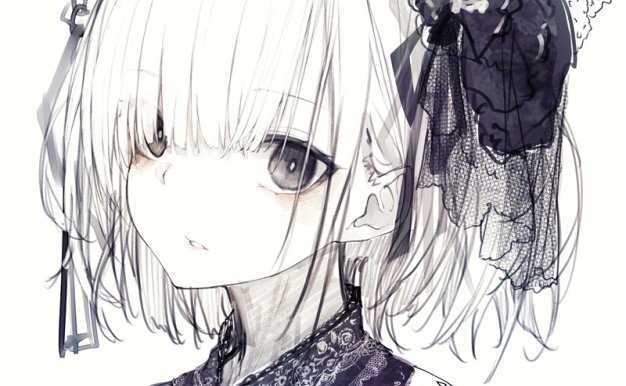 动漫二次元雪白皮肤少女壁纸图包原画插画素材P站同人图合集