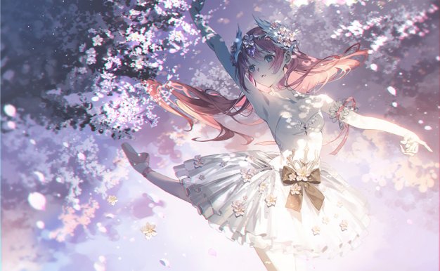 二次元优雅芭蕾少女壁纸图包原画插画素材P站同人图合集