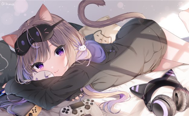 日本画师まふゆ插画作品合集 软萌兽耳娘少女