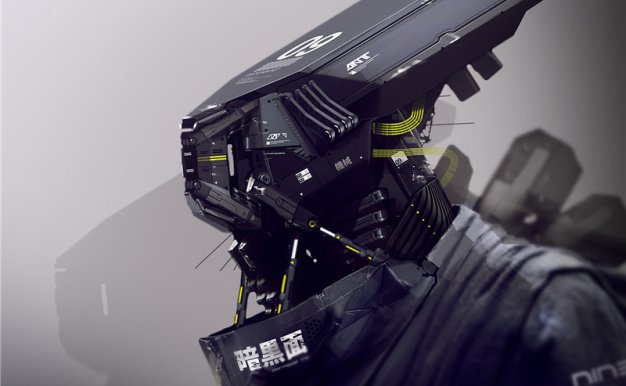 美国设计师DAYTONER人形机甲设计原画插画