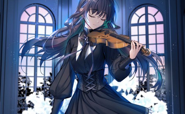 动漫插画少女束腰的描绘图集