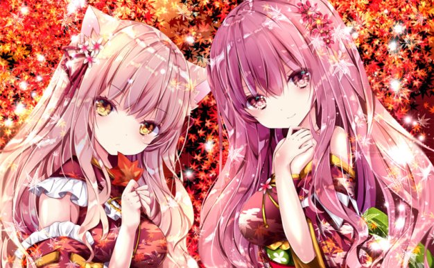 日本画师七瀬尚兽耳少女公主服原画图集