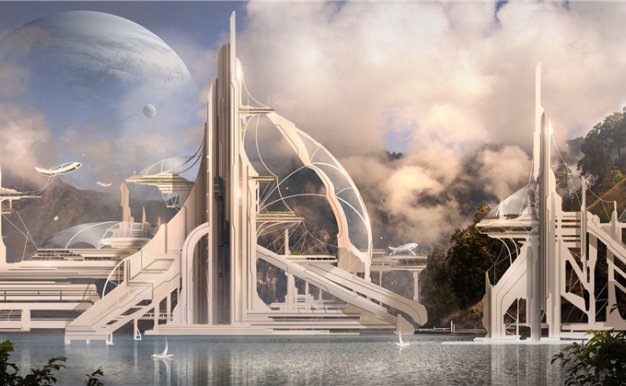 加拿大设计师JULIAN CALLE写实科幻大场面场景概念CG