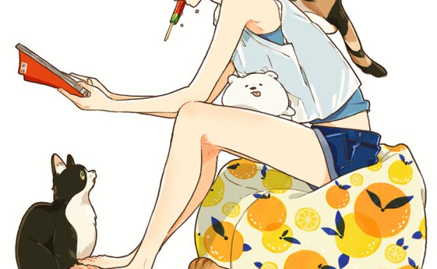 P站画师けーしん清新活泼风格少女图集画册作品集