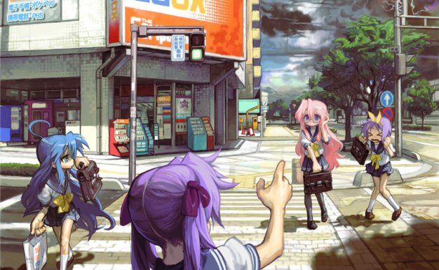 动漫幸运星同人图集插画壁纸画集