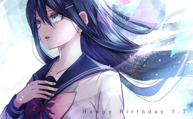 弹丸论破系列角色舞园沙耶香动漫同人图集插画图片素材