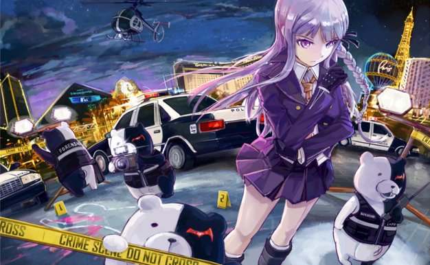 弹丸论破系列角色雾切响子同人图集原画插画壁纸图片素材