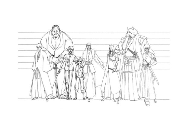 死神动画公式设定资料集人物场景设定线稿画集原画图片素材