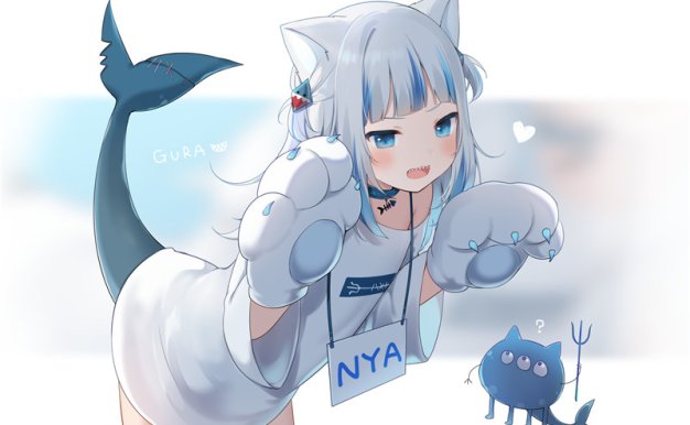 vtuber噶呜古拉p站同人图集插画日系画集