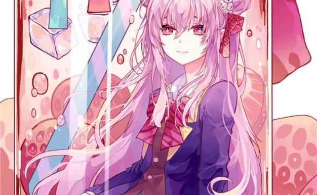 动漫二次元插画瓶中少女图集高清壁纸日系画集原画图片素材