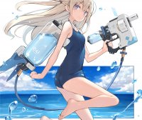 动漫泳装少女壁纸图包原画插画素材同人图合集vol.5