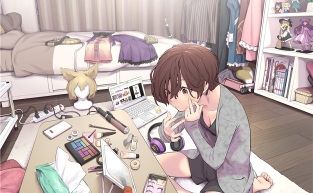 日式动漫插画日常生活感描绘主题图集插画原画高清壁纸图片素材