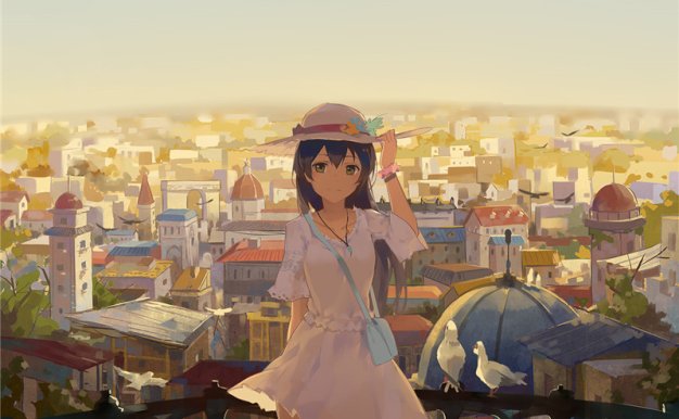 LoveLive系列角色园田海未同人图集原画插画壁纸图片素材美术资料