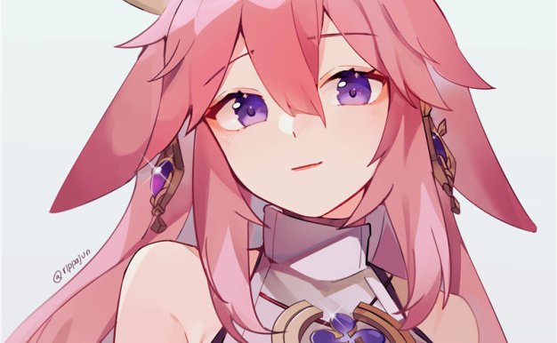 八重神子同人图集原画游戏插画超清壁纸图片素材原神相关图片素材