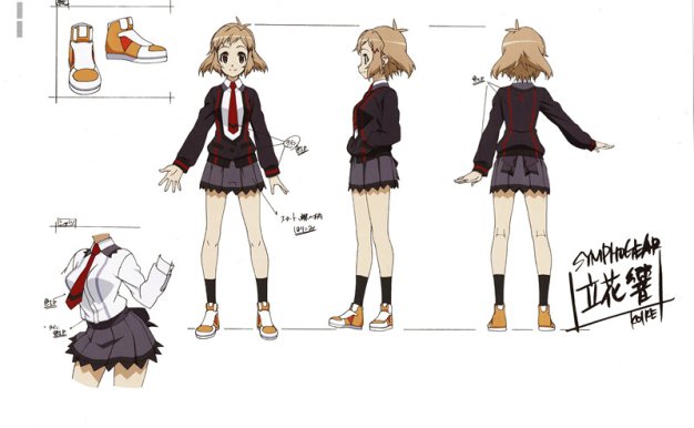 动漫战姬绝唱SYMPHOGEAR系列动画原稿线稿公式设定集资料图片素材