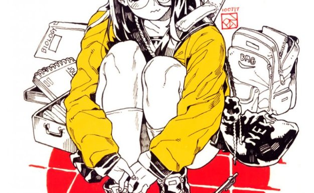 画师ポチャン速写作品素材合集原画插画卡通绘画临摹线稿图片素材