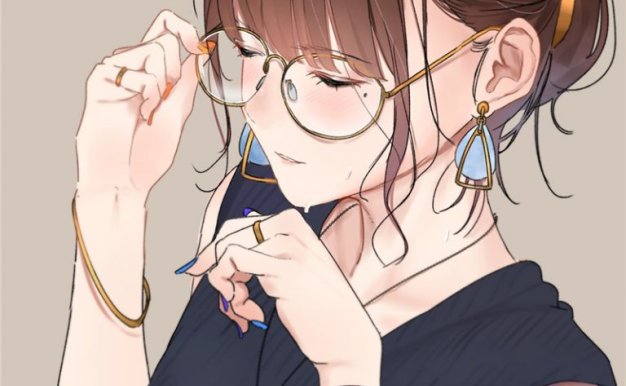 动漫美人痣少女主题插画图集原画高清壁纸美术资料图片素材合集