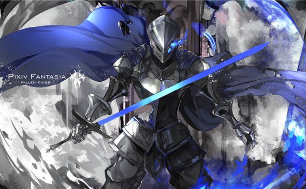 盔甲少女主题动漫插画甲胄人物插画原画高清壁纸画集画册图片素材