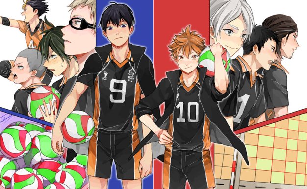 动漫排球少年人物图集壁纸画集画册图片素材官方动画原画设定集