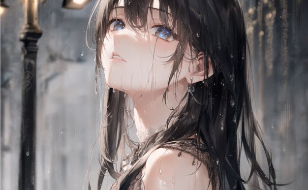 AI绘画动漫壁纸P站日韩系AI生成插画作品角色人物图库CG图片素材