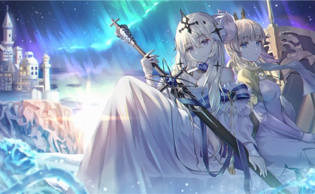 手游白夜极光人物高清图集壁纸p站超清画集插画原画游戏图片素材