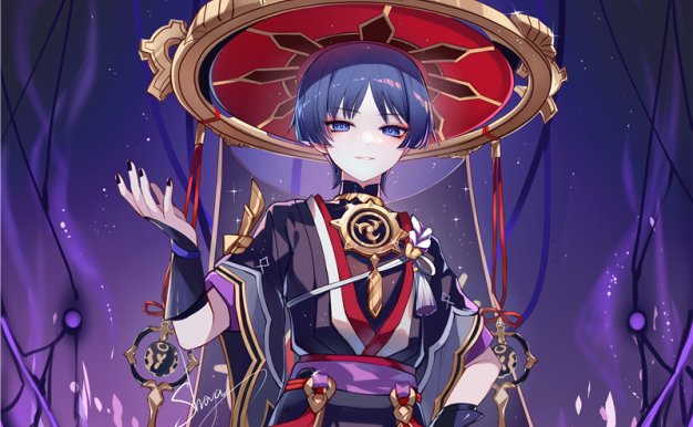 原神角色散兵流浪者图集壁纸人物二创原画插画图片素材美术资料