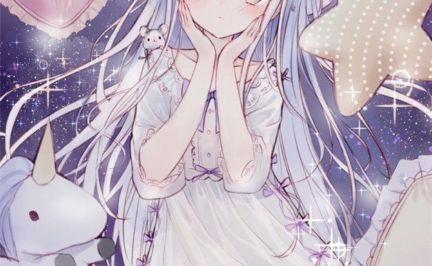 日式梦幻可爱少女炫彩插画原画日系卡通头像美术壁纸图片素材合集