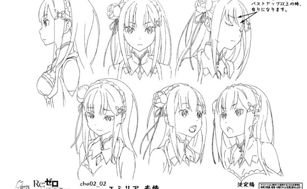 从零开始的异世界生活 动画人设线稿原画集