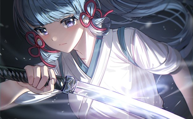 原神神里绫华角色立绘4K8K超清壁纸海报打印素材原画插画高清图片(第二期)