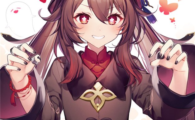 原神胡桃4K8K超清壁纸立绘p站pixiv原画插画海报画集美术图片素材(第二期)