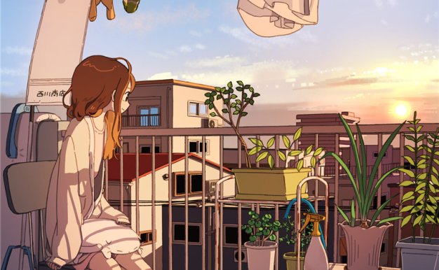 日式动漫插画日常生活感描绘主题图集插画原画高清壁纸图片素材(二期更新)