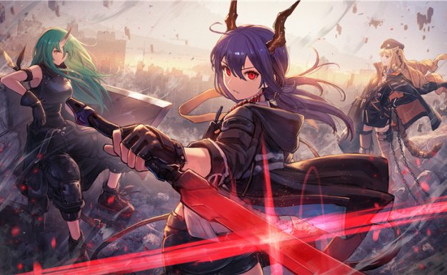 明日方舟角色陈官方立绘2K4K超清壁纸P站二创插画美术原画图片集