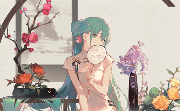 动漫二次元旗袍少女主题图集原画插画p站pixiv壁纸海报图片素材(二期更新)
