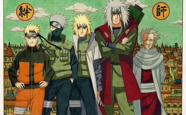 火影忍者动画原画手稿设定集人物场景线稿画集岸本齐史画集素材