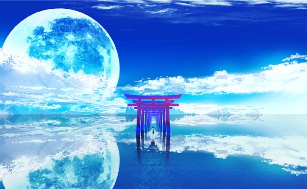 动漫日系插画各类天空意境背景元素场景图集原画插画壁纸图片素材(二期更新)