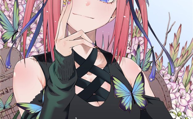 五等分的花嫁角色中野二乃图集原画P站pixiv插画高清壁纸图片素材(二期更新)