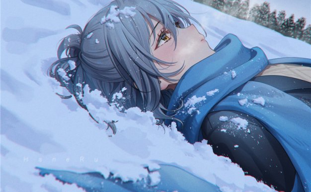 [950P-2.51G]动漫二次元插画雪中少女主题壁纸p站pixiv原画美术绘画图片素材(二期更新)