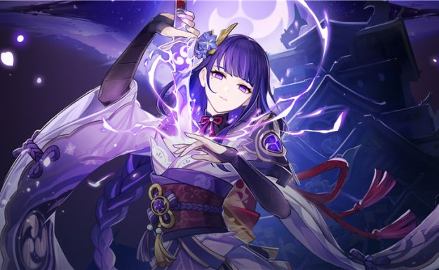 [6327P-21.9G]原神雷电将军官方立绘原画插画2K4K超清游戏壁纸海报P站图片素材(二期更新)