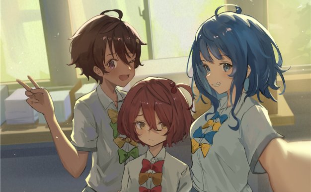 [537P-1.28G]动漫败犬女主太多了人物图集超清壁纸海报CG画集原画插画图片素材