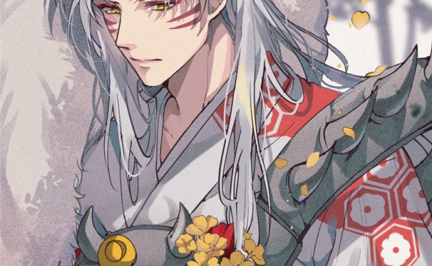 [535P-632M]动漫犬夜叉角色杀生丸图集原画插画线稿壁纸图片素材美术绘画资料(二期更新)