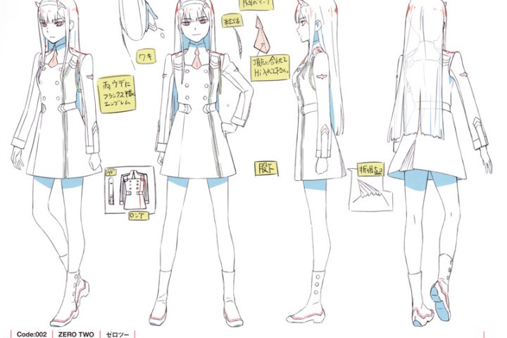 DARLING in the FRANXX KEY ANIMATION NOTES | GOODS