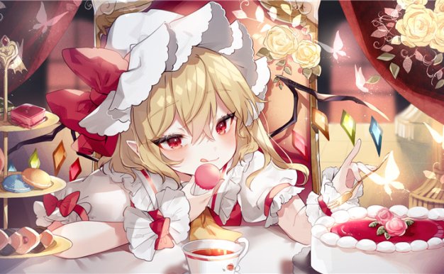 东方project角色芙兰朵露斯卡蕾特图集插画手机电脑高清壁纸素材(二期更新)[2718P-4.5G]