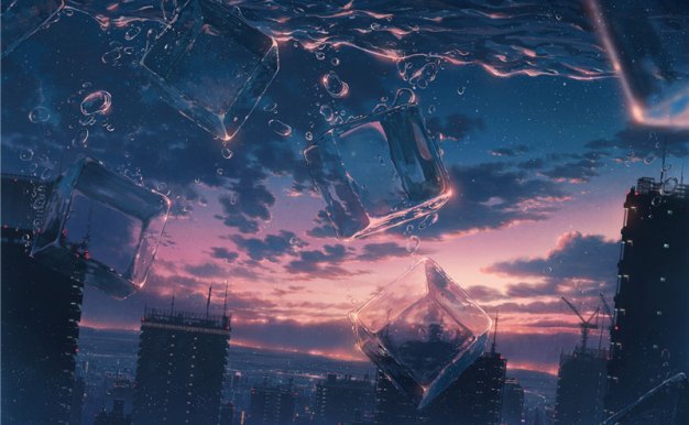 日本画师コーラcola唯美夕阳天空场景背景意境原画插画作品合集(二期更新)[86P-155M]