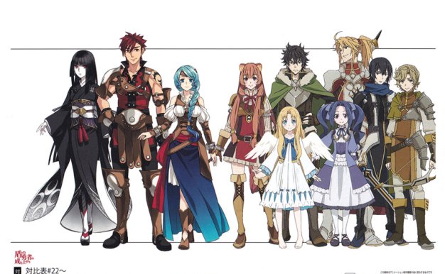 盾之勇者成名录动画设定集原稿线稿画集画册角色三视图图片素材[78P-142M]