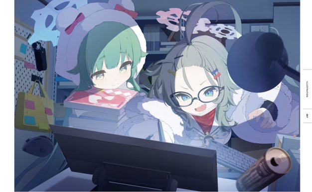 游戏蔚蓝档案官方美术角色设定集资料画集画册1-3合集图片素材集[925P-353M]