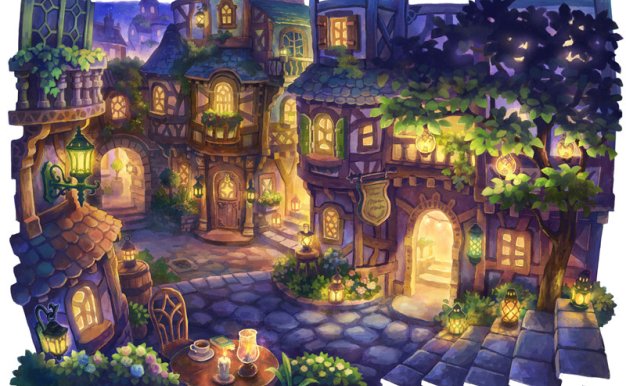 画师けみ猫童话场景风景建筑设计原画插画壁纸画集CG美术图片素材(二期更新)[102P-150M]